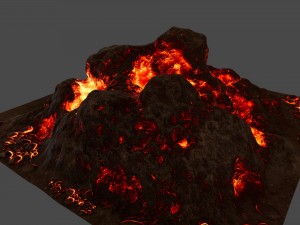 lava rock 3D 模型