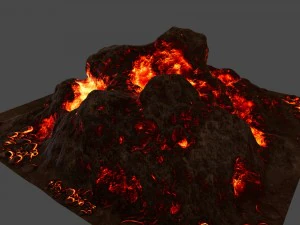 lava rock 3D Model