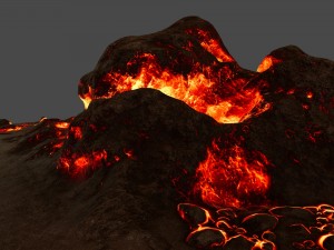 lava rock 3D 模型