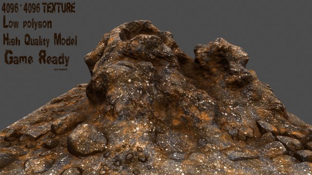 rock 3Dモデル .c4d .max .obj .3ds .fbx .stl .blend 