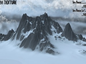 snow mountain Model 3D