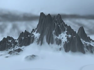 snow mountain 3D Model