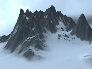 snow mountain 3D Model