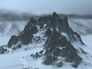 snow mountain 3D Model