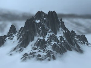 snow mountain 3D Model