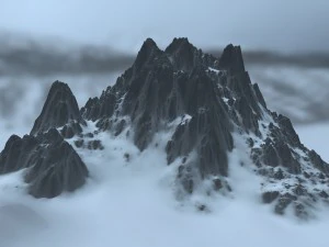 snow mountain 3D Model