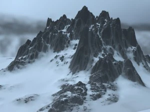 snow mountain 3D Model