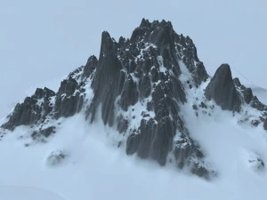 snow mountain 3D Model