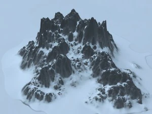 snow mountain 3D Model