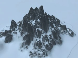 snow mountain 3D Model