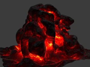lava rock 3D Model