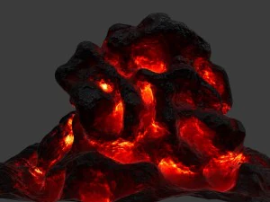 lava rock 3D Model
