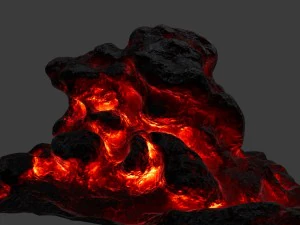lava rock 3D Model