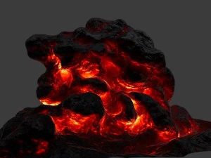 lava rock 3D Model