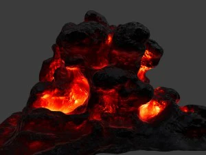 lava rock 3D Model
