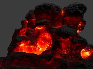 lava rock 3D Model