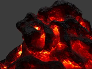 lava rock 3D Model
