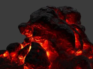 lava rock 3D Model