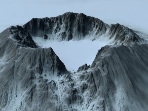 snow mountain 1 Model 3D
