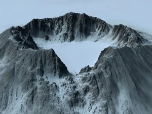 snow mountain 1 3D Model
