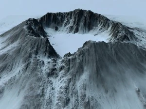 snow mountain 1 3D Model