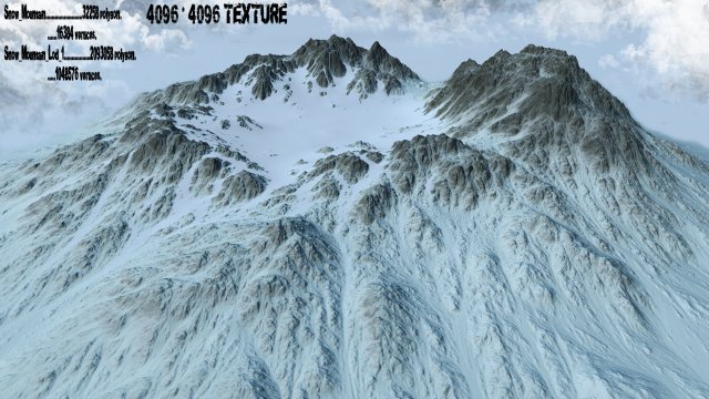snow moutain2 Modelo 3D .c4d .max .obj .3ds .fbx .stl .blend 