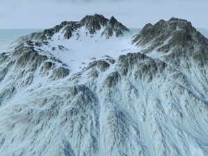 snow moutain2 Modelo 3D
