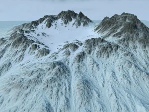 snow moutain2 3D Model