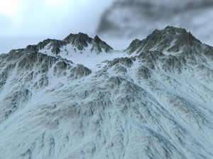 snow moutain2 Modelo 3D