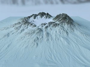 snow moutain2 3D Model