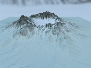 snow moutain2 Modelo 3D