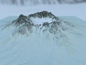snow moutain2 3D Model