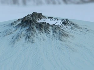 snow moutain2 3D Model