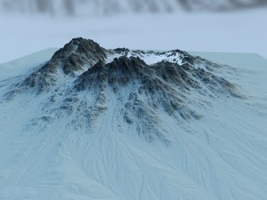 snow moutain2 Modelo 3D