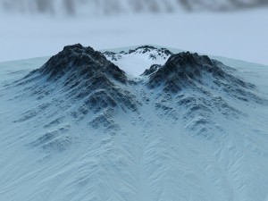 snow moutain2 Modelo 3D