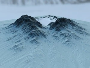 snow moutain2 3D Model