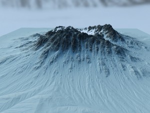 snow moutain2 Modelo 3D