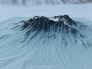 snow moutain2 3D Model