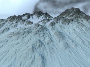 snow moutain2 Modelo 3D