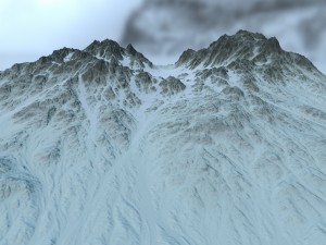 snow moutain2 Modelo 3D