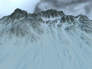 snow moutain2 3D Model