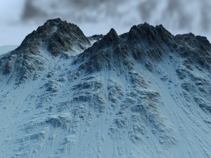 snow moutain2 Modelo 3D