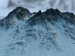 snow moutain2 3D Model