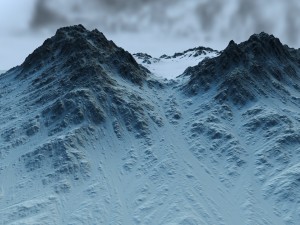 snow moutain2 Modelo 3D