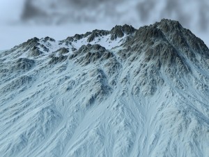 snow moutain2 Modelo 3D