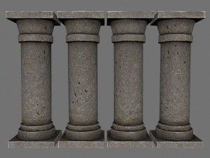 pillar 3D 모델