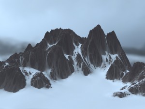 snow moutain 9 Modelo 3D