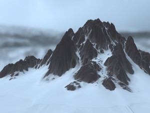 snow moutain 9 Modelo 3D