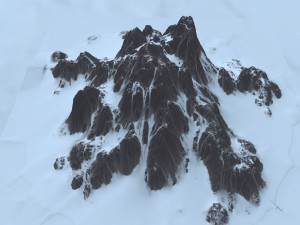 snow moutain 9 Modelo 3D