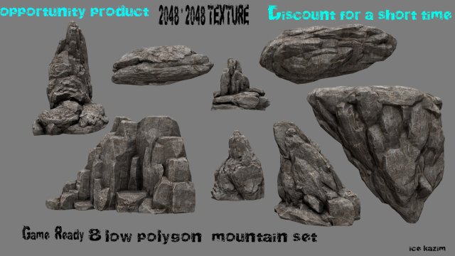 rocks16 Modelo 3D .c4d .max .obj .3ds .fbx .stl .blend 